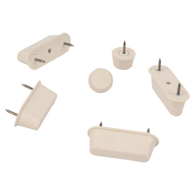 PARACOLPI UNIVERSALE CHIODATI IN NYLON PER SEDILE WC IN LEGNO 15 mm COLORE BIANCO | Tecnomat PARACOLPI UNIVERSALE CHIODATI IN NYLON PER SEDILE WC IN LEGNO 15 mm COLORE BIANCO | Tecnomat