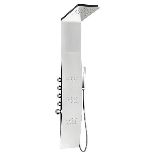 COLONNA DOCCIA IDRO ACQUAPRO NAIDA IN ALLUMINIO CROMATO 3GETTI CON MISCELATORE E DEVIATORE | Tecnomat COLONNA DOCCIA IDRO ACQUAPRO NAIDA IN ALLUMINIO CROMATO 3GETTI CON MISCELATORE E DEVIATORE | Tecnomat