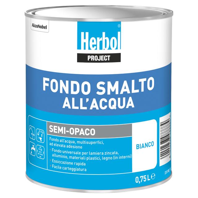 FONDO PER SMALTI ACQUA HERBOL BIANCO 0,75 l 9-10 m²/l PER MANO | Tecnomat FONDO PER SMALTI ACQUA HERBOL BIANCO 0,75 l 9-10 m²/l PER MANO - 2 | Tecnomat