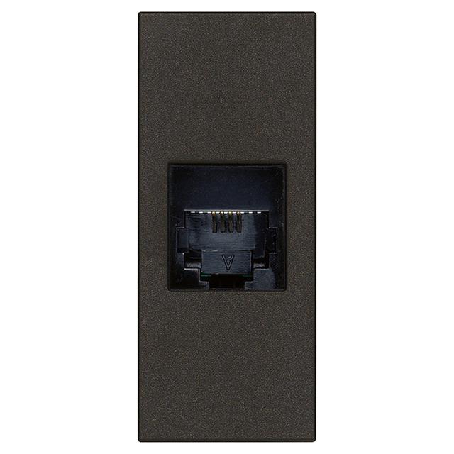 CONNETTORE TELEFONICO VIMAR LINEA NERA RJ11 6 POSIZIONI 4 CONTATTI CON MORSETTI A VITE | Tecnomat CONNETTORE TELEFONICO VIMAR LINEA NERA RJ11 6 POSIZIONI 4 CONTATTI CON MORSETTI A VITE - 2 | Tecnomat