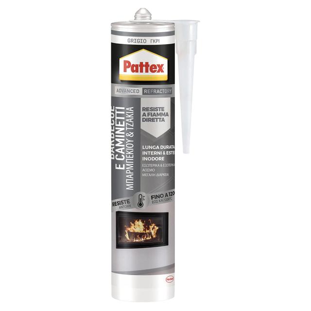 SIGILLANTE REFRATTARIO PATTEX GRIGIO 280 ml PER BBQ E CAMINETTI | Tecnomat SIGILLANTE REFRATTARIO PATTEX GRIGIO 280 ml PER BBQ E CAMINETTI | Tecnomat