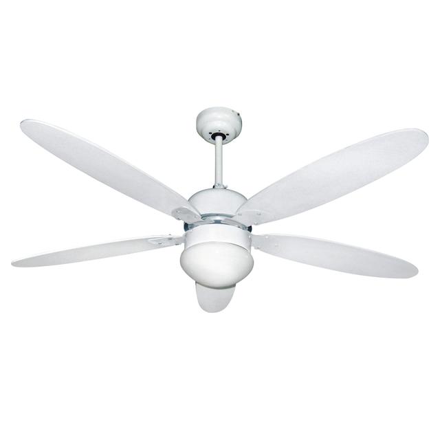 VENTILATORE DA SOFFITTO ZEPHIR Ø 124 cm 5 PALE BIANCO CON LUCE E TELCOMANDO | Tecnomat VENTILATORE DA SOFFITTO ZEPHIR Ø 124 cm 5 PALE BIANCO CON LUCE E TELCOMANDO | Tecnomat