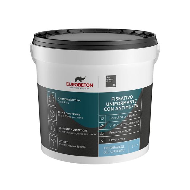 FISSATIVO EUROBETON SANMARCO 5 l ANTIMUFFA PER INTERNI 60 m² CON 1 l | Tecnomat FISSATIVO EUROBETON SANMARCO 5 l ANTIMUFFA PER INTERNI 60 m² CON 1 l | Tecnomat