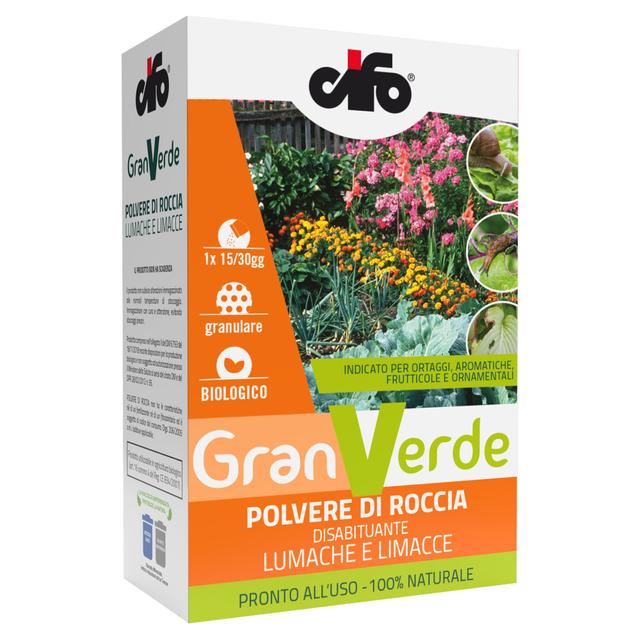 DISABITUANTE LUMACHE POLVERE DI ROCCIA GRANVERDE CIFO 600 g | Tecnomat DISABITUANTE LUMACHE POLVERE DI ROCCIA GRANVERDE CIFO 600 g | Tecnomat