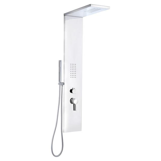 COLONNA DOCCIA IDRO ACQUAPRO DELRIO IN ACCIAIO CROMATO 1 GETTO CON MISCELATORE E DEVIATORE | Tecnomat COLONNA DOCCIA IDRO ACQUAPRO DELRIO IN ACCIAIO CROMATO 1 GETTO CON MISCELATORE E DEVIATORE | Tecnomat