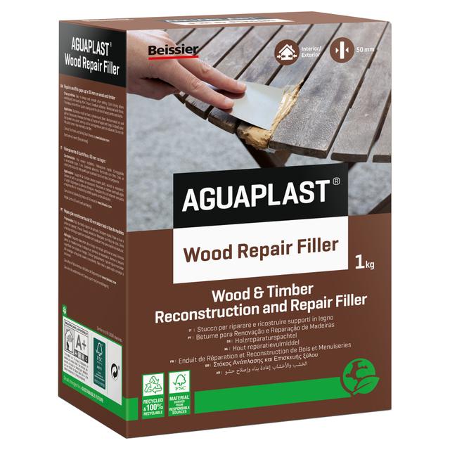 STUCCO LEGNO WOOD REPAIR AGUAPLAST OCRA 1 kg SPESSORI SENZA LIMITI INTERNO ESTERNO | Tecnomat STUCCO LEGNO WOOD REPAIR AGUAPLAST OCRA 1 kg SPESSORI SENZA LIMITI INTERNO ESTERNO | Tecnomat