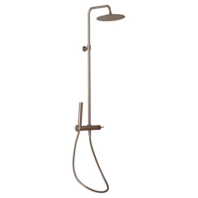 COLONNA DOCCIA ESSEBAGNO LUISA INOX MISCELATORE MECCANICO SOFFIONE Ø 250 mm | Tecnomat COLONNA DOCCIA ESSEBAGNO LUISA INOX MISCELATORE MECCANICO SOFFIONE Ø 250 mm | Tecnomat