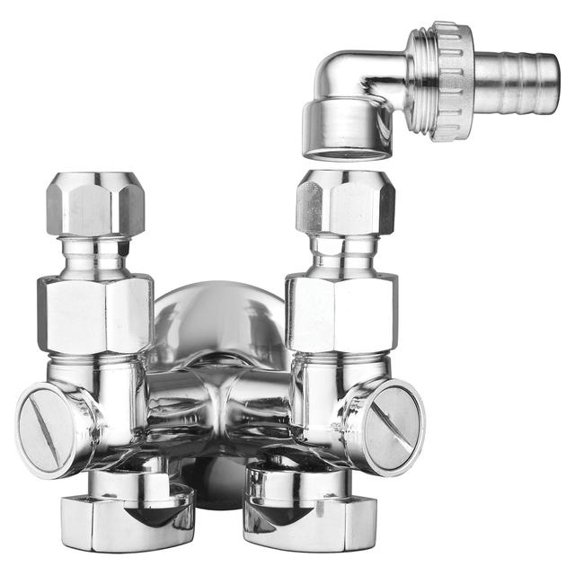 RUBINETTO SOTTOLAVABO DOPPIO M 1/2'' x 1 IN OTTONE ADATTATORE CURVO PER LAVATRICE E PORTAGOMMA | Tecnomat RUBINETTO SOTTOLAVABO DOPPIO M 1/2'' x 1 IN OTTONE ADATTATORE CURVO PER LAVATRICE E PORTAGOMMA | Tecnomat