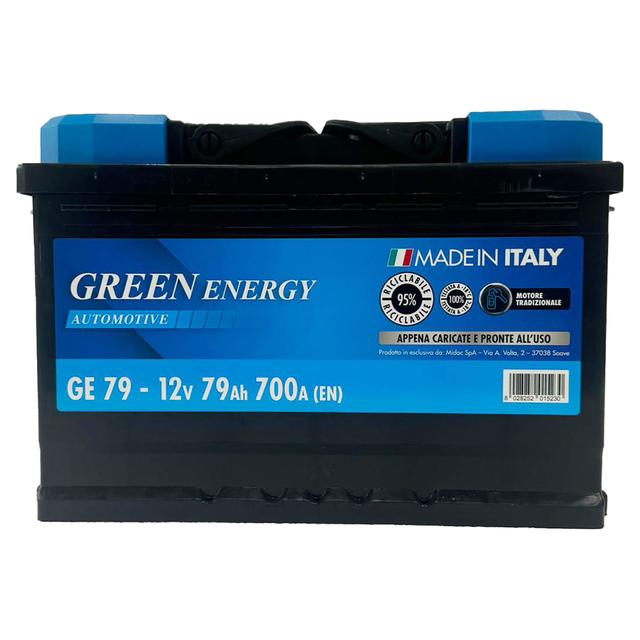 BATTERIA AUTO 79 Ah GREENENERGY SPUNTO 700A 275x175x190mm (LxPxH) PESO 17 kg | Tecnomat BATTERIA AUTO 79 Ah GREENENERGY SPUNTO 700A 275x175x190mm (LxPxH) PESO 17 kg | Tecnomat