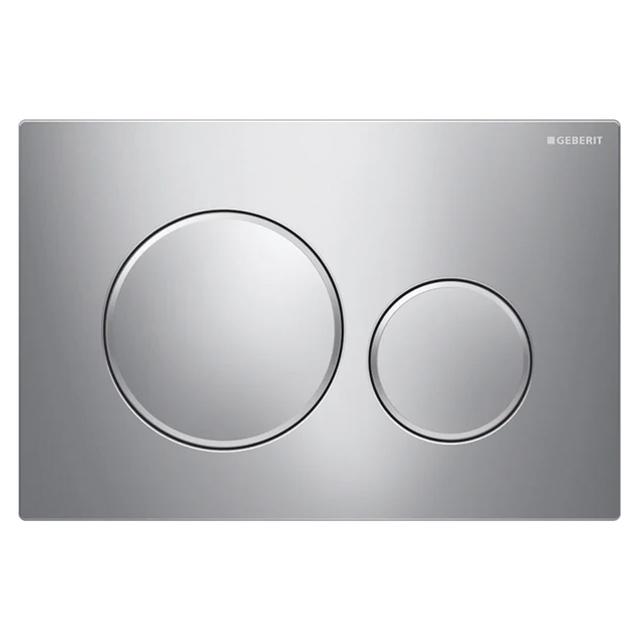 PLACCA WC GEBERIT SIGMA 20 ROUND DOPPIO TASTO CROMO SATINATO | Tecnomat PLACCA WC GEBERIT SIGMA 20 ROUND DOPPIO TASTO CROMO SATINATO | Tecnomat