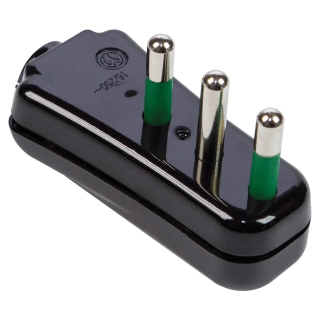 SPINA VOLANTE PIATTA FANTON 2P+T 16A COLORE NERO | Tecnomat SPINA VOLANTE PIATTA FANTON 2P+T 16A COLORE NERO | Tecnomat