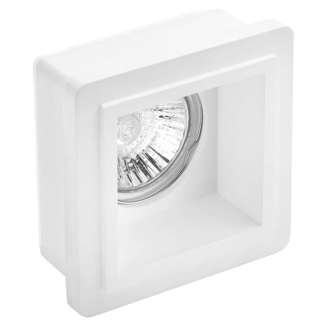FARETTO DA INCASSO IN GESSO SFORZIN QUADRATO T165 ATTACCO GU10 DIMENSIONI 90x90x50 mm | Tecnomat FARETTO DA INCASSO IN GESSO SFORZIN QUADRATO T165 ATTACCO GU10 DIMENSIONI 90x90x50 mm | Tecnomat