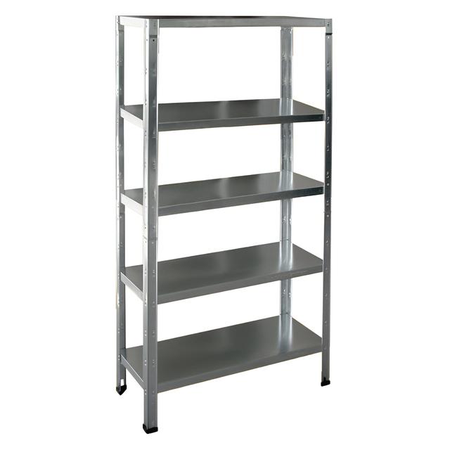 SCAFFALE DALMINE LS 5 RIPIANI 100 kg ZINCATO AD INCASTRO 100x185x40 cm (LxHxP) | Tecnomat SCAFFALE DALMINE LS 5 RIPIANI 100 kg ZINCATO AD INCASTRO 100x185x40 cm (LxHxP) | Tecnomat