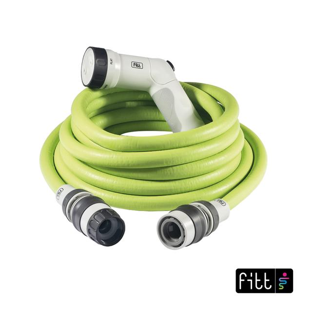 TUBO ESTENSIBILE ANTITORSIONE 15 m FITT IKON COMPLETO DI RACCORDI E PISTOLA MULTIGETTO | Tecnomat TUBO ESTENSIBILE ANTITORSIONE 15 m FITT IKON COMPLETO DI RACCORDI E PISTOLA MULTIGETTO | Tecnomat