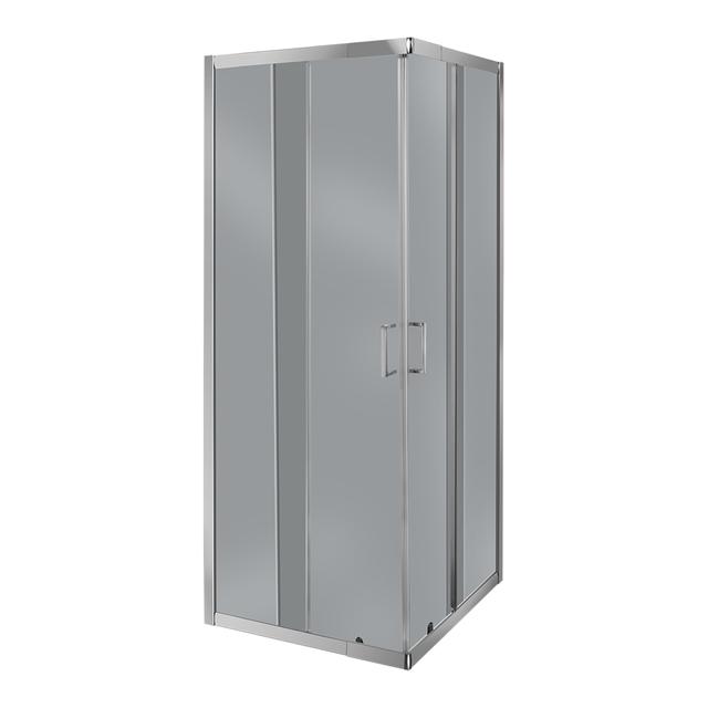 BOX DOCCIA BIONAZ RETTANGOLARE (68-80)x (88-100) H190cm PROFILI CROMO TEMPERATO FUME' 5 mm | Tecnomat BOX DOCCIA BIONAZ RETTANGOLARE (68-80)x (88-100) H190cm PROFILI CROMO TEMPERATO FUME' 5 mm - 2 | Tecnomat