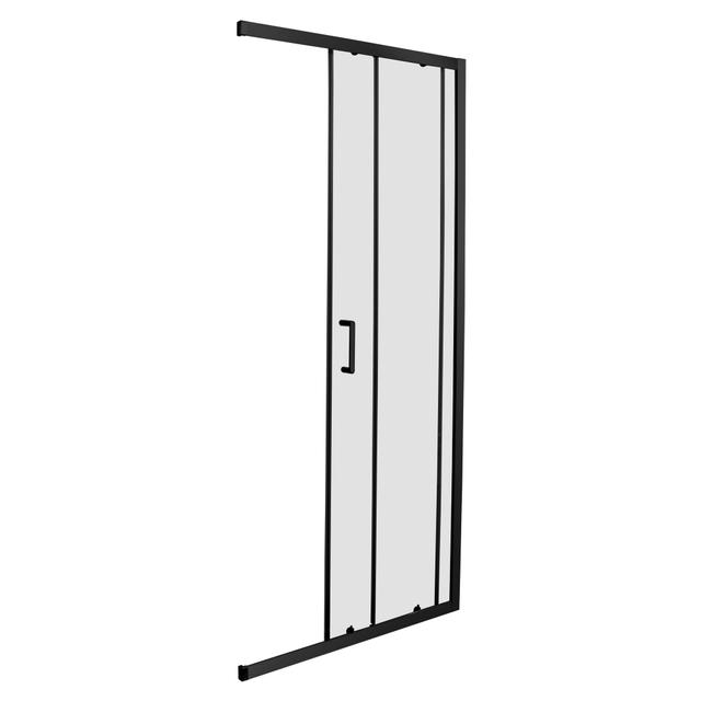 LATO PER ANGOLO PERLOZ 68-70 H 190 cm VETRO TEMPERATO TRASPARENTE 6 mm PROFILO NERO | Tecnomat LATO PER ANGOLO PERLOZ 68-70 H 190 cm VETRO TEMPERATO TRASPARENTE 6 mm PROFILO NERO - 2 | Tecnomat