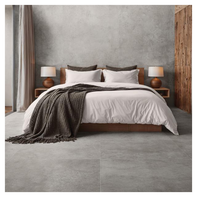 PAVIMENTO INTERNO BETON 2.0 SILVER 80x80x0,85 cm (PEI 3/5) R10 RETT GRES PORCELLANATO | Tecnomat PAVIMENTO INTERNO BETON 2.0 SILVER 80x80x0,85 cm (PEI 3/5) R10 RETT GRES PORCELLANATO - 2 | Tecnomat