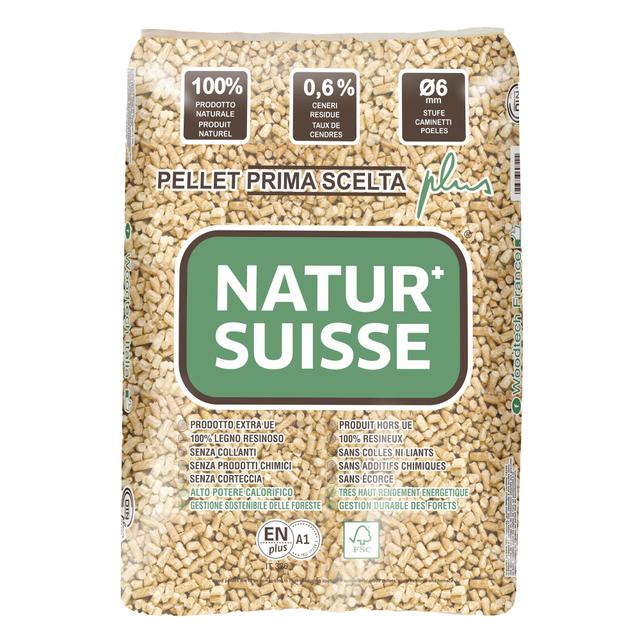 PELLET DI PURO LEGNO NATUR SUISSE EN PLUS A1 15 kg | Tecnomat PELLET DI PURO LEGNO NATUR SUISSE EN PLUS A1 15 kg | Tecnomat