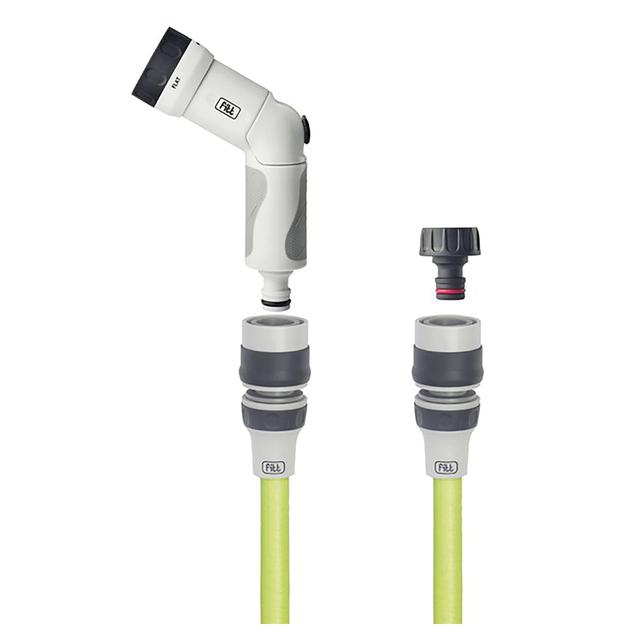 TUBO ESTENSIBILE ANTITORSIONE 25 m FITT IKON COMPLETO DI RACCORDI E PISTOLA MULTIGETTO | Tecnomat TUBO ESTENSIBILE ANTITORSIONE 25 m FITT IKON COMPLETO DI RACCORDI E PISTOLA MULTIGETTO | Tecnomat