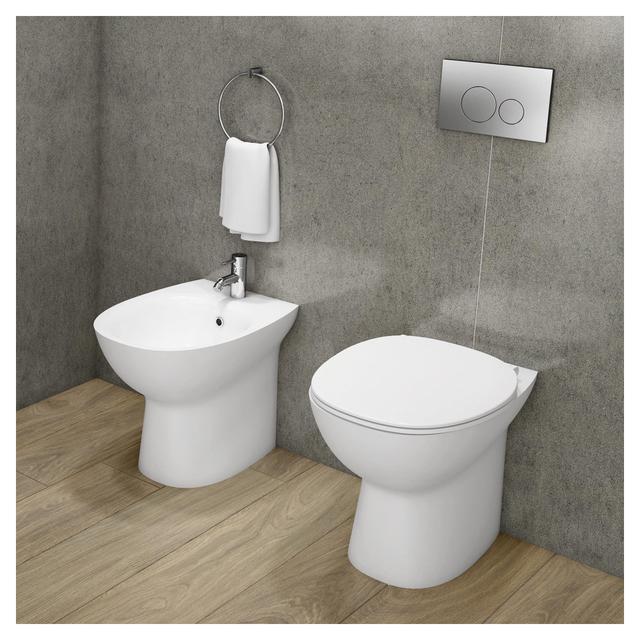 BIDET SERIE MIRIAM FILO MURO A TERRA IN CERAMICA BIANCA | Tecnomat BIDET SERIE MIRIAM FILO MURO A TERRA IN CERAMICA BIANCA | Tecnomat