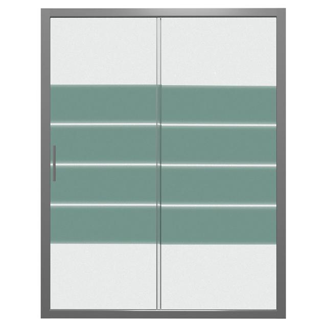 PORTA DOCCIA FLORA SCORREVOLE (100-108) H190cm VETRO TEMPERATO 6mm SERIGRAFATO PROFILI CROMATI | Tecnomat PORTA DOCCIA FLORA SCORREVOLE (100-108) H190cm VETRO TEMPERATO 6mm SERIGRAFATO PROFILI CROMATI | Tecnomat