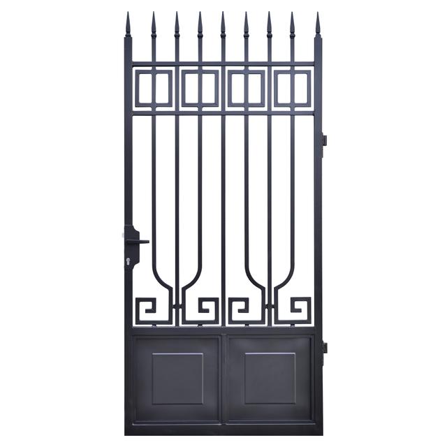 CANCELLETTO ARISTOTELE DX 100x190 cm ZINCATO VERNICIATO NERO GALVANIZZAZIONE A FUOCO | Tecnomat CANCELLETTO ARISTOTELE DX 100x190 cm ZINCATO VERNICIATO NERO GALVANIZZAZIONE A FUOCO - 2 | Tecnomat