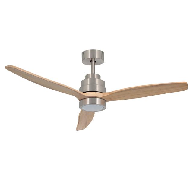 VENTILATORE ZEPHIR DA SOFFITTO 3 PALE IN LEGNO Ø 132 cm IN ABS CON LED 18W CCT E TELECOMANDO | Tecnomat VENTILATORE ZEPHIR DA SOFFITTO 3 PALE IN LEGNO Ø 132 cm IN ABS CON LED 18W CCT E TELECOMANDO | Tecnomat
