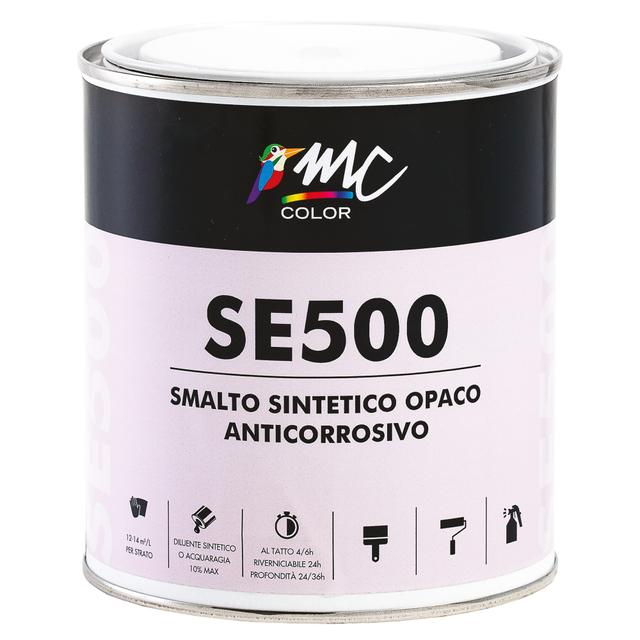 SMALTO SINTETICO OPACO MCCOLOR MARRONE 0,75 l ANTIRUGGINE 12-14 m² CON 1 l | Tecnomat SMALTO SINTETICO OPACO MCCOLOR MARRONE 0,75 l ANTIRUGGINE 12-14 m² CON 1 l | Tecnomat
