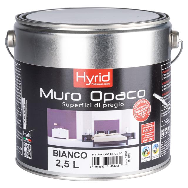 IDROSMALTO OPACO HYRID 2,5 l BIANCO CROMIE DI PROVENZA INTERNO 8-10 m² CON 1 l | Tecnomat IDROSMALTO OPACO HYRID 2,5 l BIANCO CROMIE DI PROVENZA INTERNO 8-10 m² CON 1 l | Tecnomat