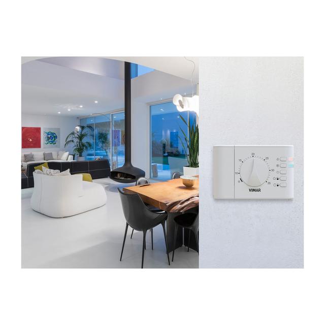 TERMOSTATO VIMAR DA PARETE A ROTELLA COLORE BIANCO | Tecnomat TERMOSTATO VIMAR DA PARETE A ROTELLA COLORE BIANCO - 2 | Tecnomat