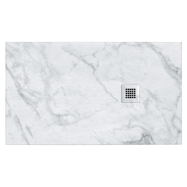 PIATTO DOCCIA SERIE DEKOR IN MARMORESINA ARABESCO 80x140 cm H 2,7 cm PILETTA Ø 90 mm | Tecnomat PIATTO DOCCIA SERIE DEKOR IN MARMORESINA ARABESCO 80x140 cm H 2,7 cm PILETTA Ø 90 mm | Tecnomat