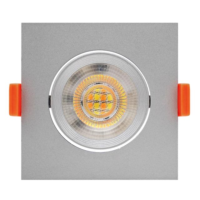 FARETTO DA INCASSO LED VIVIDA NICK SILVER 7W FINO 640 lm CCT ORIENTABILE 85x85 mm | Tecnomat FARETTO DA INCASSO LED VIVIDA NICK SILVER 7W FINO 640 lm CCT ORIENTABILE 85x85 mm | Tecnomat