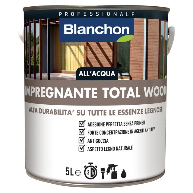 IMPREGNANTE ACQUA TOTALWOOD BLANCHON 5 l INCOLORE PER TUTTI I LEGNI 12 m² CON 1 l | Tecnomat IMPREGNANTE ACQUA TOTALWOOD BLANCHON 5 l INCOLORE PER TUTTI I LEGNI 12 m² CON 1 l | Tecnomat