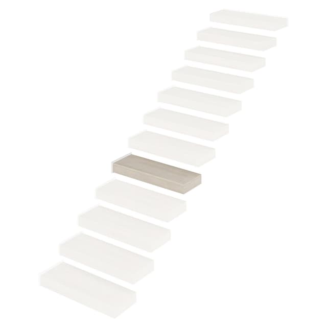 GRADINO INTERMEDIO SCALA SOSPESA 80 cm FAGGIO SBIANCATO L80xH32xSP9 cm | Tecnomat GRADINO INTERMEDIO SCALA SOSPESA 80 cm FAGGIO SBIANCATO L80xH32xSP9 cm - 2 | Tecnomat