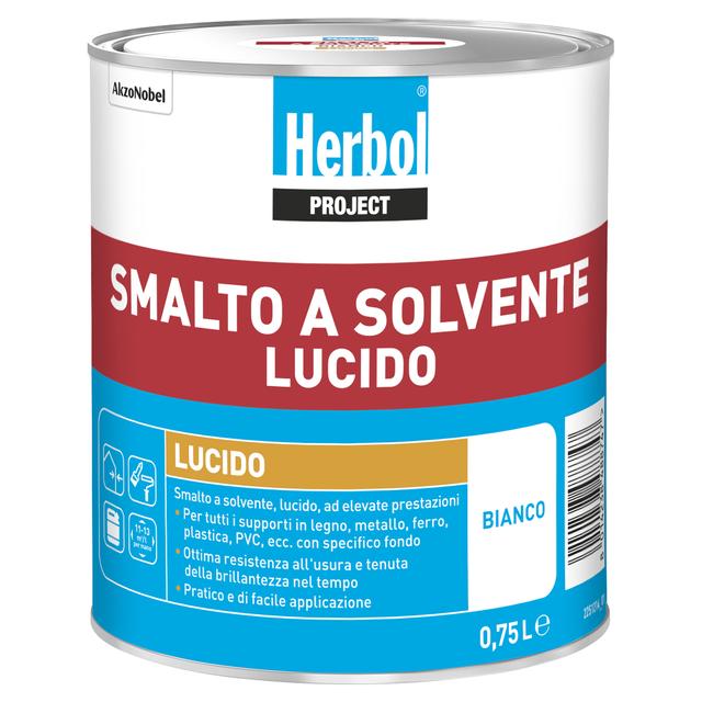 SMALTO SOLVENTE LUCIDO HERBOL BIANCO 0,75 l 11-13 m²/l PER MANO | Tecnomat SMALTO SOLVENTE LUCIDO HERBOL BIANCO 0,75 l 11-13 m²/l PER MANO - 2 | Tecnomat