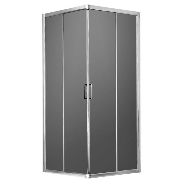 LATO PER ANGOLO VITA (97,5-100) H 195 cmVETRO TEMPERATO FUME'6 mm ARGENTO LUCIDO | Tecnomat LATO PER ANGOLO VITA (97,5-100) H 195 cmVETRO TEMPERATO FUME'6 mm ARGENTO LUCIDO | Tecnomat