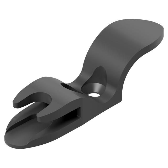 FERMAMANIGLIA STILIZZATO PER SPAGNOLETTA 7,5x1,8 cm CATAFORESI VERNICIATO NERO | Tecnomat FERMAMANIGLIA STILIZZATO PER SPAGNOLETTA 7,5x1,8 cm CATAFORESI VERNICIATO NERO - 2 | Tecnomat