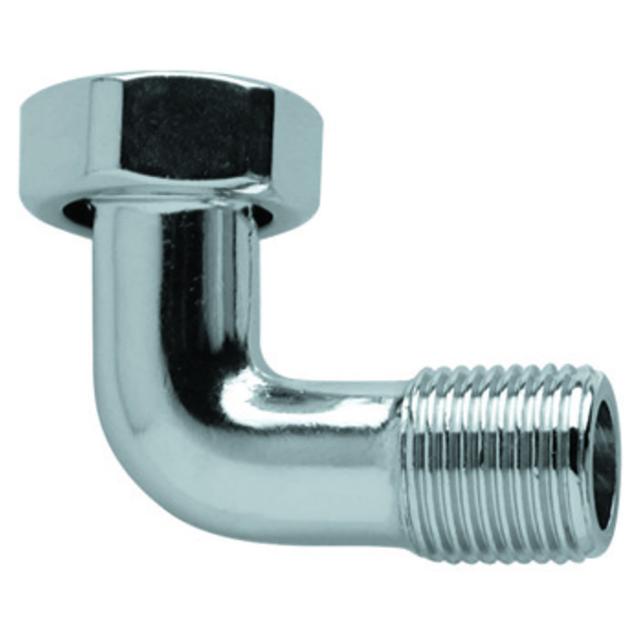 RACCORDO CURVO IN OTTONE CROMATO 1/2" M x 3/4" F CON GIRELLO | Tecnomat RACCORDO CURVO IN OTTONE CROMATO 1/2" M x 3/4" F CON GIRELLO | Tecnomat