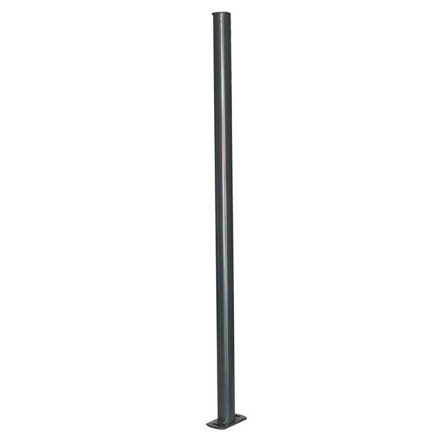 PALO TONDO ANTRACITE CON PIASTRA H 107 cm Ø 48 mm RAL 7016 | Tecnomat PALO TONDO ANTRACITE CON PIASTRA H 107 cm Ø 48 mm RAL 7016 | Tecnomat
