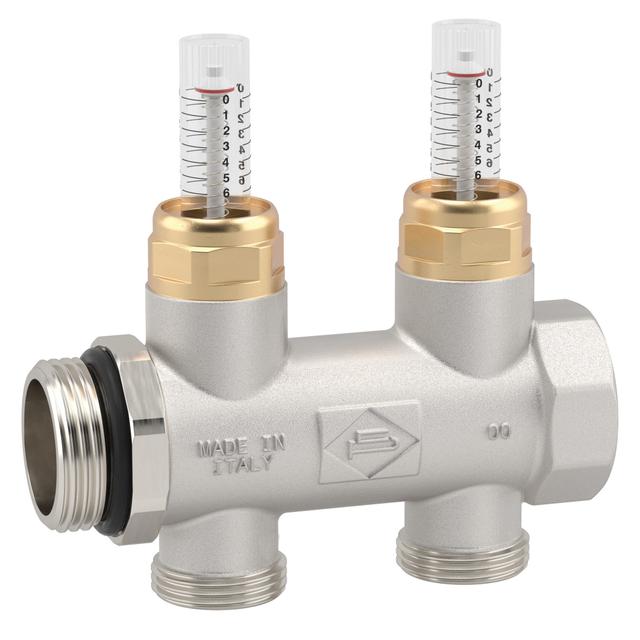 COLLETTORE CON FLUSSIMETRO POLETTI C36 2 VIE ATTACCO 3/4'' EUROKONO INGRESSO 1'' | Tecnomat COLLETTORE CON FLUSSIMETRO POLETTI C36 2 VIE ATTACCO 3/4'' EUROKONO INGRESSO 1'' | Tecnomat