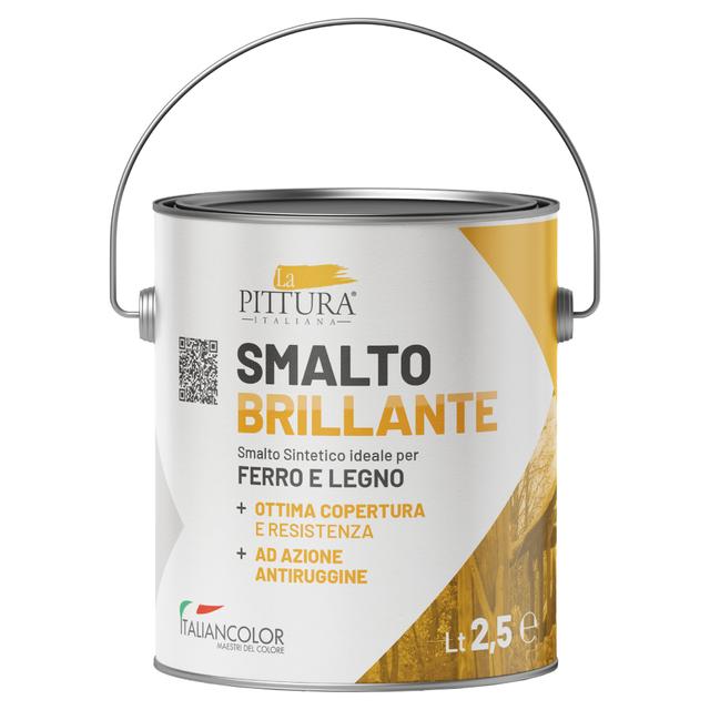 SMALTO A SOLVENTE BRILLANTE LPI 2,5 l BIANCO RESA 10-12 m²/l PRONTO USO | Tecnomat SMALTO A SOLVENTE BRILLANTE LPI 2,5 l BIANCO RESA 10-12 m²/l PRONTO USO - 2 | Tecnomat
