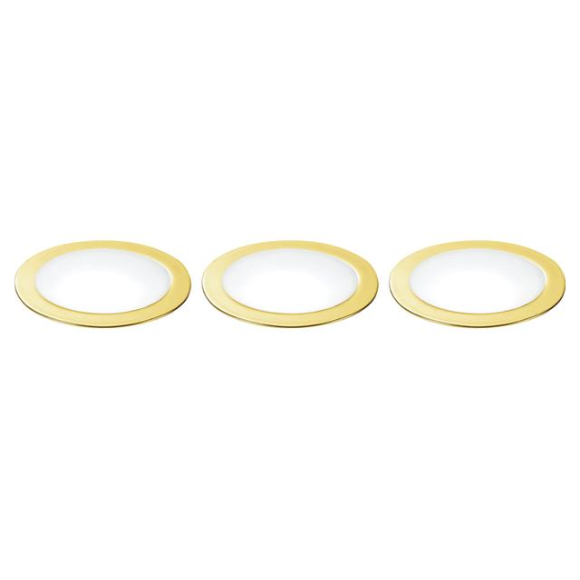 KIT 3 FARETTI INCASSO FUSION LED 3x5W TONDI ORO FISSI 4000K 690 lumen DIMENSIONI Ø 70x32 mm | Tecnomat KIT 3 FARETTI INCASSO FUSION LED 3x5W TONDI ORO FISSI 4000K 690 lumen DIMENSIONI Ø 70x32 mm | Tecnomat