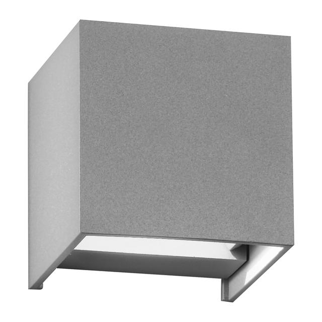 APPLIQUE LED ALFA 2x5W 660 lumen 3000K LUCE CALDA 10x10x10 cm COLORE GRIGIO IP65 | Tecnomat APPLIQUE LED ALFA 2x5W 660 lumen 3000K LUCE CALDA 10x10x10 cm COLORE GRIGIO IP65 - 2 | Tecnomat