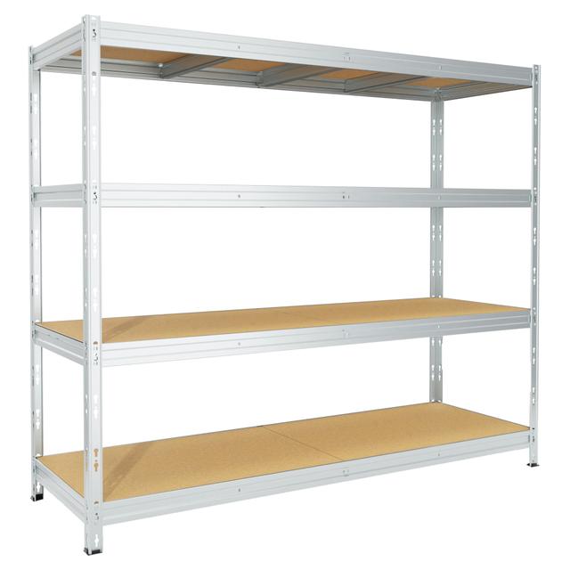 SCAFFALE LEGNO/METALLO 4 RIPIANI 300kg ZINCATO AD INCASTRO 210x180x60 cm (LxHxP) | Tecnomat SCAFFALE LEGNO/METALLO 4 RIPIANI 300kg ZINCATO AD INCASTRO 210x180x60 cm (LxHxP) | Tecnomat