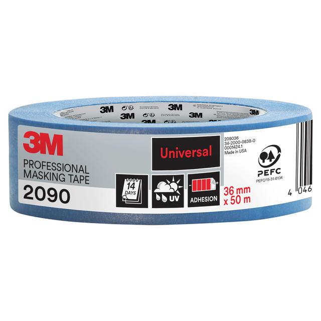 NASTRO MASCHERATURA 3M 2090 36mm x 50m BLU WASHI INTERNO ESTERNO SUPERFICI LISCE/POCO RUVIDE | Tecnomat NASTRO MASCHERATURA 3M 2090 36mm x 50m BLU WASHI INTERNO ESTERNO SUPERFICI LISCE/POCO RUVIDE - 2 | Tecnomat