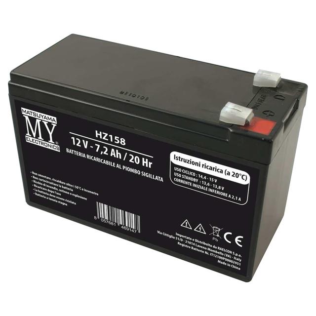 BATTERIA RICARICABILE PIOMBO 12V 7,2Ah MATSUYAMA 151x65x94mm FASTON 4,8 | Tecnomat BATTERIA RICARICABILE PIOMBO 12V 7,2Ah MATSUYAMA 151x65x94mm FASTON 4,8 - 2 | Tecnomat