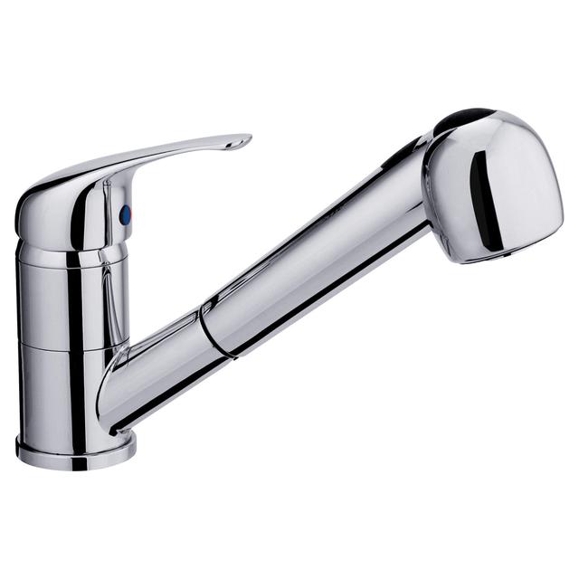 MISCELATORE LAVELLO SYRIO CROMO BOCCA BASSA DOCCETTA ESTRAIBILE CARTUCCIA CERAMICA Ø 40 mm | Tecnomat MISCELATORE LAVELLO SYRIO CROMO BOCCA BASSA DOCCETTA ESTRAIBILE CARTUCCIA CERAMICA Ø 40 mm - 2 | Tecnomat