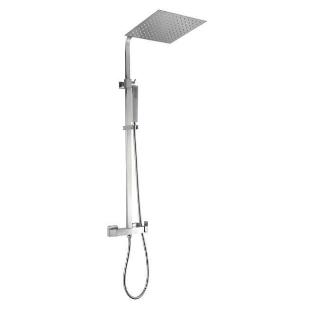 COLONNA DOCCIA ESSEBAGNO ARTUS 1 GETTO CROMO SOFFIONE INOX 30x30cm CON MISCELATORE MECCANICO | Tecnomat COLONNA DOCCIA ESSEBAGNO ARTUS 1 GETTO CROMO SOFFIONE INOX 30x30cm CON MISCELATORE MECCANICO | Tecnomat