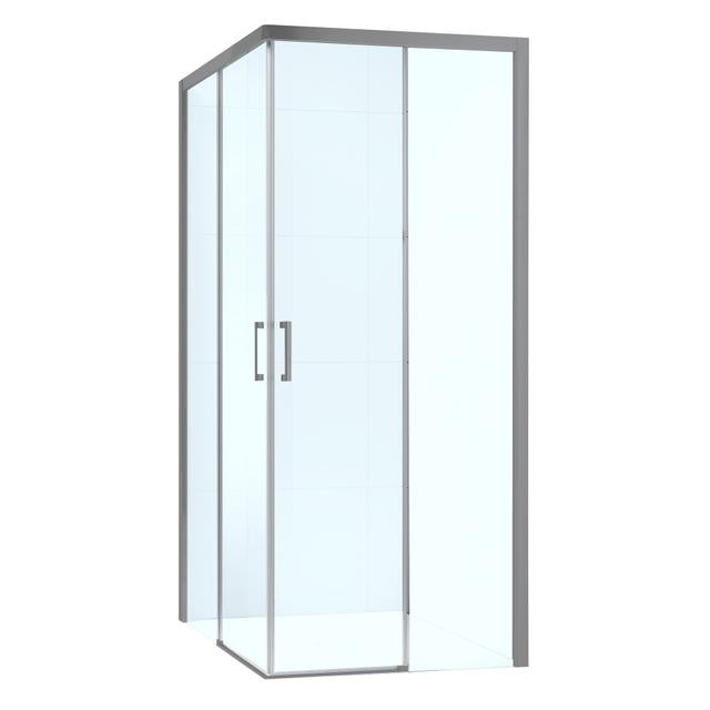 LATO PER ANGOLO PRIMA (72,5-74,5) H 195 cm DESTRO VETRO TRASPARENTE 6 mm PROFILI CROMO LUCIDO | Tecnomat LATO PER ANGOLO PRIMA (72,5-74,5) H 195 cm DESTRO VETRO TRASPARENTE 6 mm PROFILI CROMO LUCIDO - 2 | Tecnomat