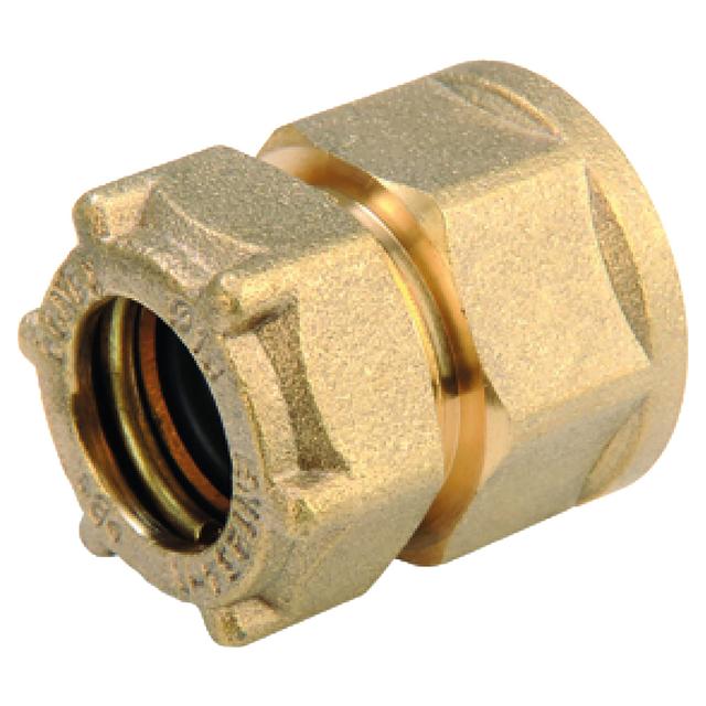 RACCORDO A COMPRESSIONE BANNINGER DRITTO F 3/4'' x Ø 22 mm TUBO RAME OMOLOGATO ACQUA E GAS | Tecnomat RACCORDO A COMPRESSIONE BANNINGER DRITTO F 3/4'' x Ø 22 mm TUBO RAME OMOLOGATO ACQUA E GAS | Tecnomat